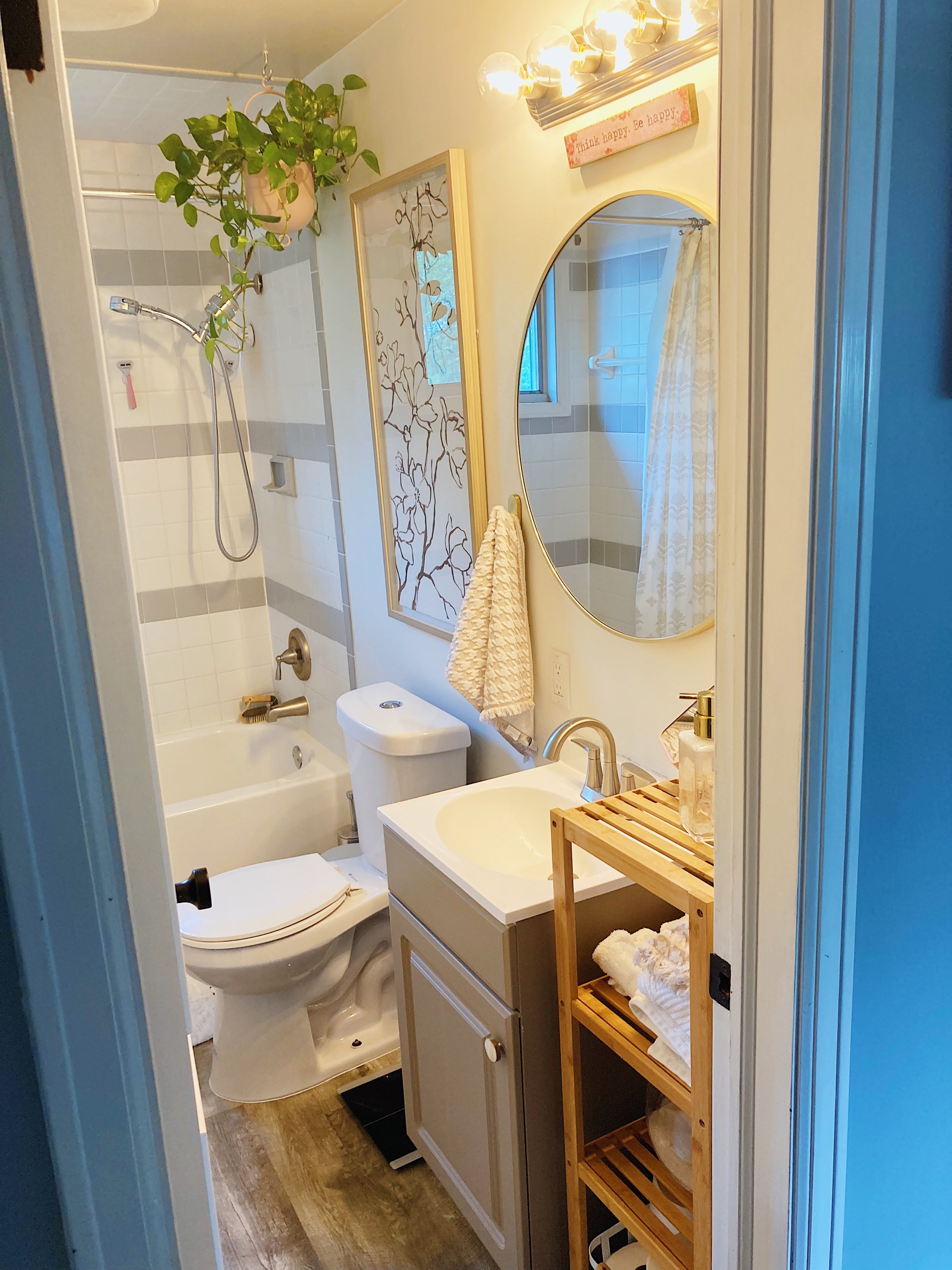 Maximizing Storage and Space in a Small Bathroom – Made With Grace Home